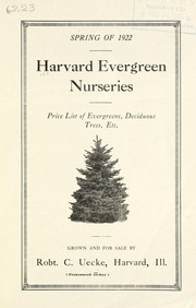 Cover of: Price list of evergreens, deciduous trees, etc: spring of 1922