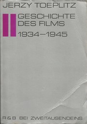 Cover of: Geschichte des Films: 1934 - 1945, Volume 2