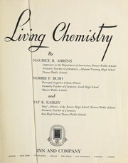 Cover of: Living chemistry | Maurice R. Ahrens