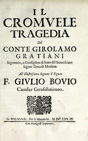Cover of: Il Cromvele: tragedia