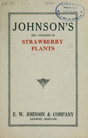 Cover of: Johnson's 1922 catalogue of strawberry plants