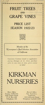 Cover of: Fruit trees and grape vines by Kirkman Nurseries