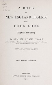 Cover of: A Book of New England Legends and Folk Lore by Samuel Adams Drake