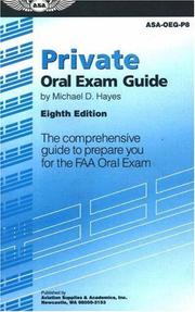 Cover of: Private Oral Exam Guide by Michael D. Hayes