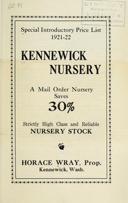 Special introductory price list 1921-22 by Kennewick Nursery