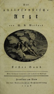 Cover of: Der philosophische Arzt by Melchior Adam Weikard