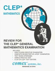 Cover of: Review for the CLEP General Mathematics Examination