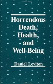 Cover of: Horrendous Death, Health And Well Being (Series in Death Education, Aging and Health Care)