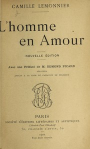 Cover of: L'homme en amour