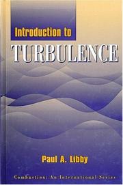 Cover of: Introduction to turbulence by Paul A. Libby