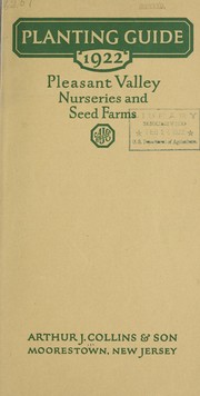 Cover of: Planting guide: 1922