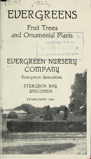 Cover of: Evergreens, fruit trees and ornamental plants