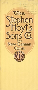 Cover of: The Stephen Hoyt's Sons Co., Inc. [catalog]