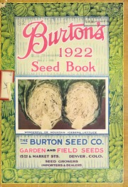 Cover of: Burton's 1922 seed book