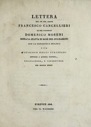 Lettera del ch. sig. abate Francesco Cancellieri al sig. canonico Domenico Moreni sopra la statua di Mosé del Buonarroti by Francesco Cancellieri