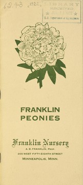 Cover of: Franklin peonies