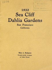 Cover of: 1922 [catalog] by Sea Cliff Dahlia Gardens