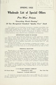 Spring 1922 by F.W. Kelsey Nursery Company