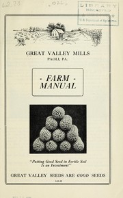 Cover of: Farm manual | Great Valley Mills