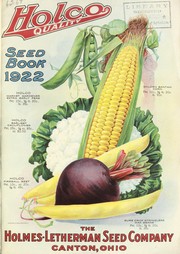 Cover of: Holco quality seed book 1922