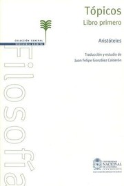 Cover of: Topicos, libro primero by 