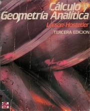 Cover of: Cálculo y geometría análitica