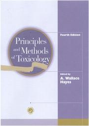 Cover of: Principles and Methods of Toxicology by A. Wallace Hayes