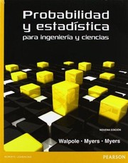 Cover of: Probabilidad y estadística para ingeniería y ciencias by 