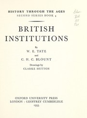 Cover of: British institutions by W. E. Tate