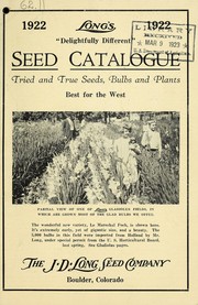 Cover of: Long's "delightfully different" seed catalogue: tried and true seeds, bulbs and plants