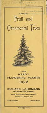 Cover of: Choice fruit and ornamental trees and hardy flowering plants: 1922