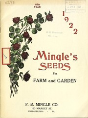 Cover of: 1922 Mingle's seeds for farm and garden by P.B. Mingle & Co
