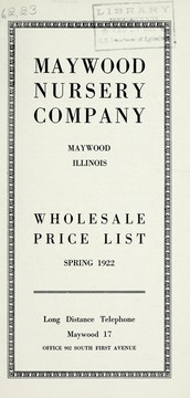Cover of: Wholesale price list: Spring 1922