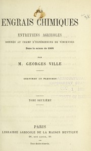 Cover of: Les engrais chimiques ... by Ville, Georges