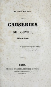 Cover of: Les causeries du Louvre by A. Jal