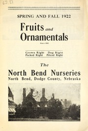 Cover of: Spring and fall 1922 [catalog] by North Bend Nurseries