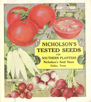 Cover of: Nicholson's tested seeds for southern planters