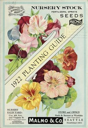 Cover of: 1922 Planting guide, nursery stock, fertilizers, sprays, seeds