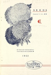 Cover of: Seeds guaranteed to grow by Harpers' Seeds