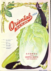 Cover of: Oriental seeds by Oriental Seed Co