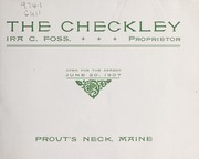 Cover of: The Checkley, Prout's Neck, Maine by 