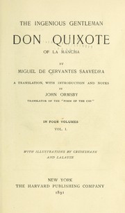 Cover of: The ingenious gentleman Don Quixote of La Mancha by Miguel de Cervantes Saavedra