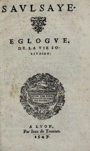 Cover of: Savlsaye: eglogve de la vie solitaire