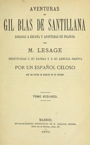 Cover of: Historia de Gil Blas de Santillana