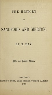 Cover of: The history of Sandford and Merton: a book for the young