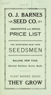 Cover of: Descriptive and retail price list by O.J. Barnes Seed Co