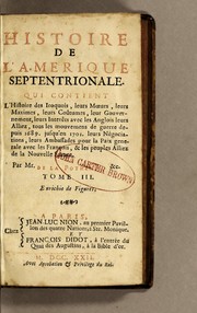 Cover of: Histoire de l'Amerique septentrionale: divisée en quatre tomes ...