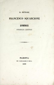 Cover of: Il pittore Francesco Squarcione by Pietro Selvatico
