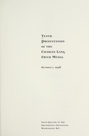 Cover of: Tenth presentation of the Charles Freer Medal, October 1, 1998