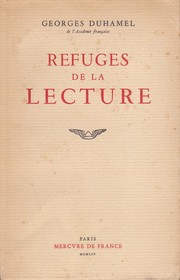 Cover of: Refuges de la lecture by Georges Duhamel